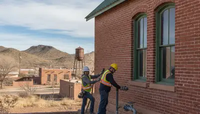 Plumber repairing a leak in Flagstaff, AZ for plumbing repair service